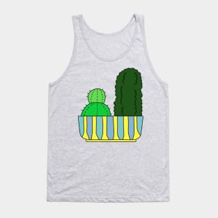 Cute Cactus Design #75: Different But Happy Together Cacti Tank Top